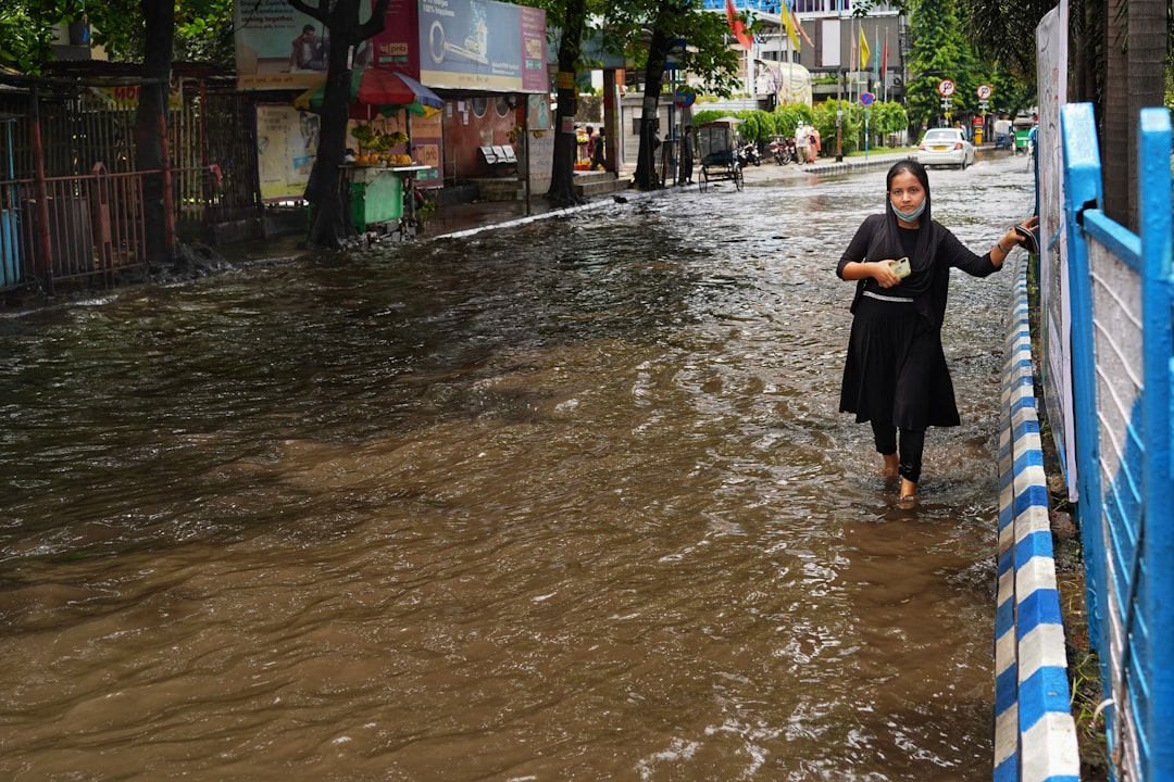 Photo Flooded city